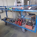 Verrijdbare werkplaats stelling