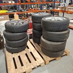 3x Set banden met aluminium velgen, Michelin / Vredestein / Hankook