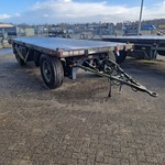 Open aanhangwagen 20Ft, Hoekstra, Legergroen