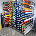 Partij vinyl- en of snijfolie o.a. Orafol