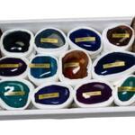 Gepolijste agaat – Set van 12 agaat stukken