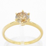 Gouden solitair ring met diamant 1.01 carat