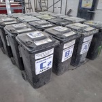 Ca 16x afvalcontainer