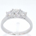 Witgouden trinity ring met briljant geslepen diamanten