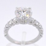 Witgouden ring met een diamant van 3.00 carat
