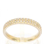 Gouden rijring met diamanten