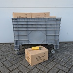 Ca. 14x doos MDPE-afvalzakken met trekband, en 10x doos Beco Pets Poep