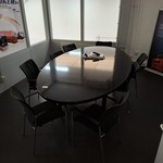 Vergadertafel met 8x stoel