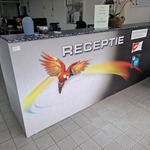 Receptie balieopstelling