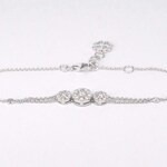 Witgouden armband met diamanten