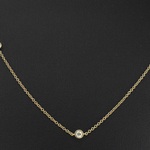 Gouden halscollier met natuurlijke diamanten