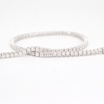 Witgouden tennisarmband met 3.00 carat diamanten