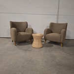 2x Fauteuil met bijzettafel, Rivièra Maison La Contessina , Brown 15