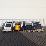 Ca. 10x Snelheidsbord, Sierzega, GR33C, incl. batterijen en zonnepanel