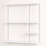 Wandrek, wit, cold roll steel