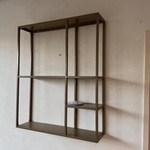 Wandrek, goudkleurig, cold roll steel