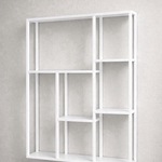 Wandrek, wit, cold roll steel