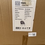 Fauteuil, antraciet microvezelstof, metalen onderstel