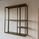 Wandrek, goudkleurig, cold roll steel