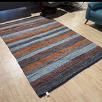 Vloerkleed, meerkleurig leer