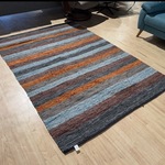 Vloerkleed, meerkleurig leer