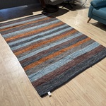 Vloerkleed, meerkleurig leer