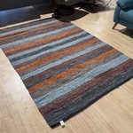 Vloerkleed, meerkleurig leer