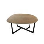 Salontafel, brass antique aluminium & iron