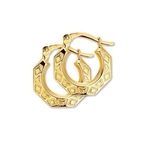 Marie Celeste Oorringen Lapide  14.5 mm  Goud