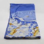 Sjaal, Hermès, Lichtblauw, wit en goud “Sous Les Orangers” van Dimitri