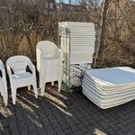 Partij Kunststof terrasmeubels, Wit