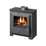 Houtkachel 8kW, Victoria, Bora lux, Zwart