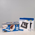 Elektrische nietmachine en 2x laptop stander, Rapid/Kensington, 5050e/