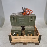 3x Kettingzaag in transportkist, Husqvarna, 359G