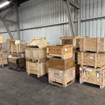 Partij houten kisten