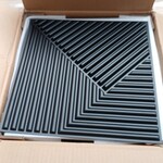 Ca. 50x Kunststof tegel met motief 3d, Black, 2026