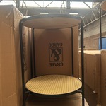 Ca. 18x Rotan bijzettafel, Crate & Cargo