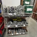 3x Draadmand met beugels, grijs