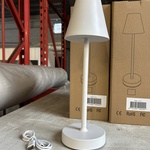 Ca. 15x Design tafellamp oplaadbaar USB-C, wit