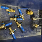 9x Diverse afsluitkraan