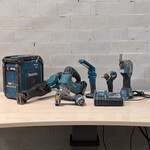 6x Accu gereedschap met bouwradio, Makita, 2020 tot 2023