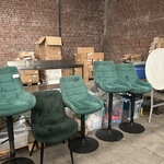 Partij barstoelen, horeca accessoires