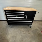 Gereedschapswagen, zwart, verrijdbaar