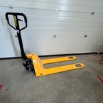 Palletwagen, geel, inrijhoogte 35mm, extra laag