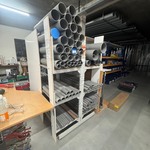 Langmateriaal rek, wit