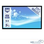 Projectiescherm Cinema 4K|UHD 600×337 16:9 271″, Sam Creative, PSHCY60