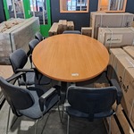 Vergadertafel met 6x stoel