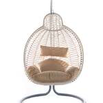 Hangstoel, Kundir, wit, beige