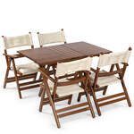 Tuinset, Per, walnoot, creme