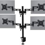 4x Monitor arm 4 schermen, Sam Creative, BRAAA000006